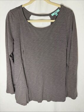Karlie Gray Long-Sleeve Women's Top with Cutout Back